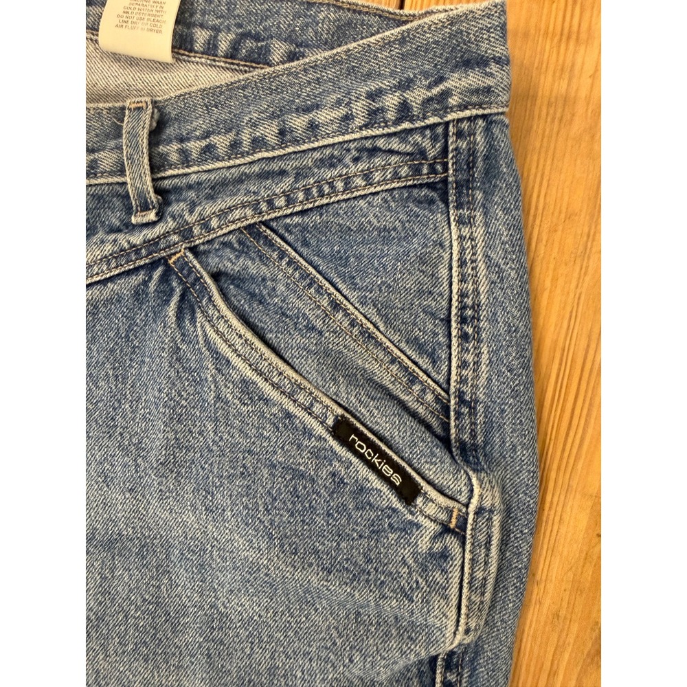 Vtg Rockies Rocky Mountain Jeans Womens 20W Medium Wash Denim Straight Leg Pants - Picture 3 of 6